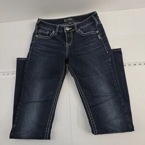 Silver Suki high slim boot‎ cut jeans 27x33 denim womens 6782
